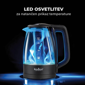 ROSMARINO stekleni grelnik vode Vitalia GlowHeat