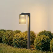 Lucande LED-svetilka Beelia, antracit, 60 cm, rebrasta - Sodobni - antracit, prozoren - Aluminij