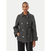 Rinascimento Volneni plašč CFC0131098003 Temno siva Regular Fit