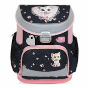 Belmil Školski ranac za devojcice Cute Kitten New 405-33, Crno-roze