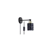 Zidno spot svetlo sa prekidacem ELEN 1xE27/35W/230V crna/zlatna