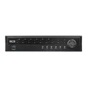 BCS BCS-U-NVR1602-A-4K-8P(6TB) 16-kanalni IP snemalnik s PoE in 6TB 12MP trdim diskom