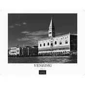 Venedig Kalender 2027 schwarz weiss - Wandkalender | Fotokalender Italien 42x55 - mit malerischen Fotos von Venedig , Italien