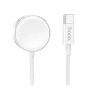 Apple Watch Ultra 3 49 mm HOCO CW59 stolni punjač, Type-C brzi punjač, punjač za Apple Watch/Samsung Watch, BIJELA