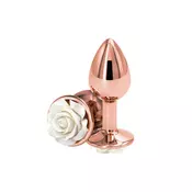 Gold-white rose small plug
