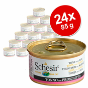 Varčni paket Schesir v želeju 24 x 85 g - Tuna s kozicami