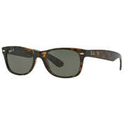 Ray-Ban New Wayfarer Classic RB2132 902/58 Polarized S (52) Havana/Zelena