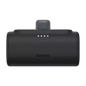 Baseus kompaktna power bank za brzo punjenje 5000 mAh, 20 W s iPhone priključkom, crna P10068307113-00