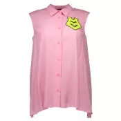 LOVE MOSCHINO SLEEVELESS SHIRT WOMEN PINK