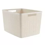 Basket JUTE 20L plastic off-white