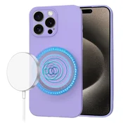 Silikonski ovitek Techsuit SoftFlex MagSafe za iPhone 15 Pro Max - vijoličen