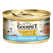 12x85ggourmetgold rafinirani ragu za mačke Losos