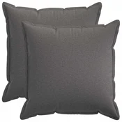 vidaXL Prevleka za blazino 2 pcs HOUTEN Svetlo siva 80 x 80 cm