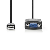 NEDIS USB 2.0 Kabel | USB A muški – RS232 Serial muški | 0.9m