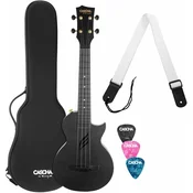 Cascha Carbon Fibre Set Black Koncertne ukulele (Kot novo)