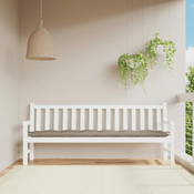 Vidaxl Blazina za vrtno klop taupe 200x50x7 cm oxford tkanina