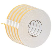Vidaxl Samolepilni pena trak 5 szt. Bela 10mm x 10m CR pena