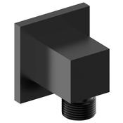 Shower outlet, square, black matt - Črna mat barva - Sapho - 24 - Medeninasti - Kvadratni - 52 - 52 - 43 - 14