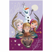 Ljubicasta deka za bebe od mikropliša 100x150 cm Frozen Family – Jerry Fabrics