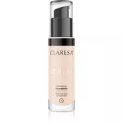 Claresa Doll Up! posvetlitveni tekoči puder za naraven videz odtenek 03 Light Medium 34 g