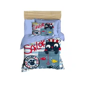 Set Posteljine za Bebe Lessential Maison PH146 u Plavo-Belo-Crvenoj Kombinaciji