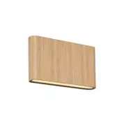 Skandinavska zunanja stenska svetilka z lesnim potiskom 17,5 cm vklj. LED IP65 - Batt