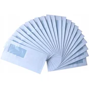 DL kuverta bela SK samolepilna 110x220 mm - okence 90x45 mm - 100 kosov.