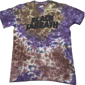 Black Sabbath Wavy Logo Wash Collection Brown & UV Purple M Majica