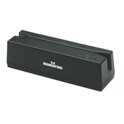 Manhattan 460255 citac za magnetske kartice Crno USB