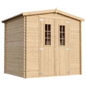 Timbela Lesena vrtna lopa - 236x226xH218 cm/ 4,33 m2 - Vrtna hiša s podi - TIMBELA M369C+M369G, (21884947)