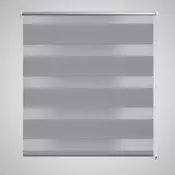 vidaXL Rolo sive zavjese sa zebrastim linijama 140 x 175 cm
