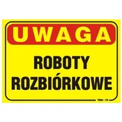 shumee PLOŠČA 35*25CM POZOR! RUŠILNA DELA - ZAVEZEK TBO-73