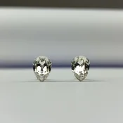 Alp Crystal Ženske minduše EPE10P, Srebrne boje