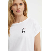 Pamučna majica Marc OPolo za žene, boja: bijela, 416206751189