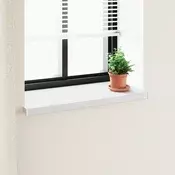 vidaXL Okenski nadstrešek Bela 80 x 45 x 4,5 cm PVC