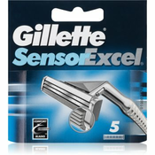 Gillette Sensor Excel nadomestne britvice 5 ks za moške (Spare Blades 5 pcs) 5 pcs
