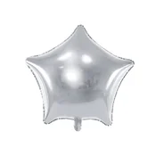 PartyDeco Folija balon STAR srebrn 48 cm