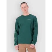 Mons Royale Yonder Merino Organic Cotton Base Layer Top dark pine