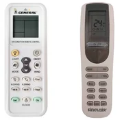 General SINCLAIR YAA1FB6, YAA1FB8 - compatible General-branded remote control