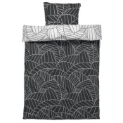 Set posteljine od perkala PAULA 140x200 bela/siva