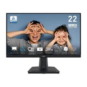 Msi Monitor PRO MP225, 22, Flat FHD IPS, 100 Hz, 1 ms, HDMI, VGA, Tamnosivi