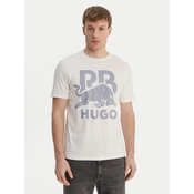 HUGO Majica Dlix_RB 50559696 Bela Regular Fit