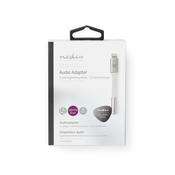 Nedis Adapter Lightning | Apple Lightning, 8-polni | 3,5 mm Ženski | Pozlačeno | 0,15 m | Okrogla | Aluminij