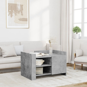 Stolic za kavu siva boja betona 80x50x50 cm konstruirano drvo