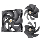 THERMALTAKE Paket ventilatorjev Thermaltake Swafan Gt12 3 120 mm črne barve, (21408693)