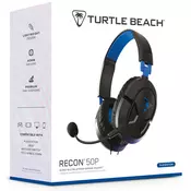 Turtle Beach Recon 50P žične slušalke črno-modre barve za PC & PS5 & PS4 & Switch & Xbox Series & Xbox One