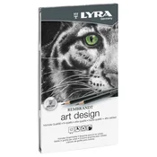 Lyra Rembrandt Art Design Komplet grafitnih svinčnikov Mešajte 12 kos