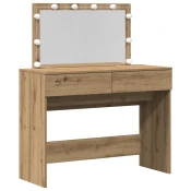 Toaletni stol s ladicama Umjetnicki hrast 100 x 40 x 120 cm
