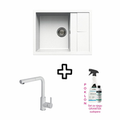 Sudoper SHR Unico 125 + slavina C02 Bianco