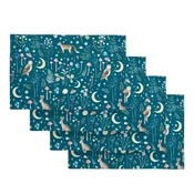 Tekstilni pogrinjki v kompletu 4 ks 30x46 cm Enchanted Twilight Animals – Catherine Lansfield
